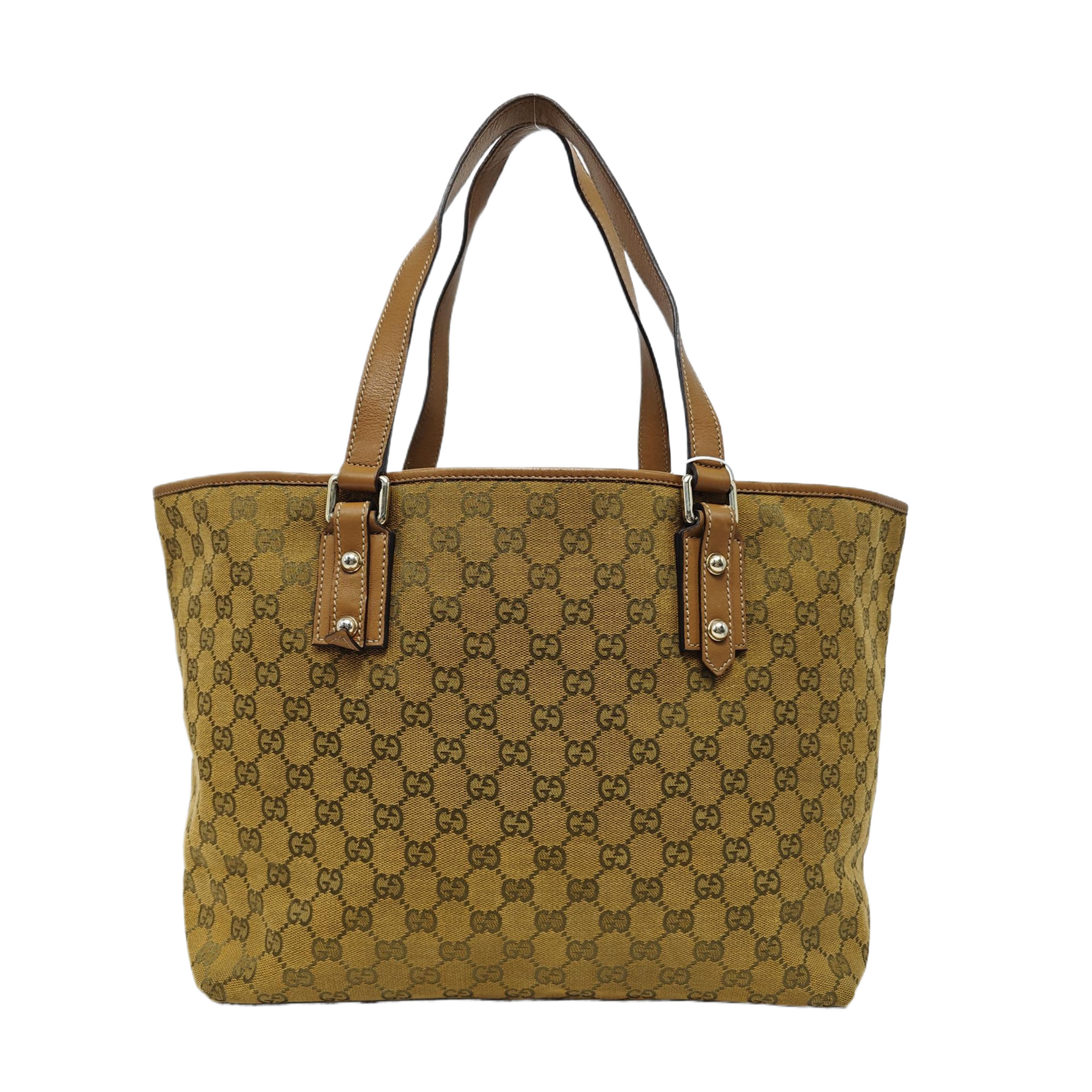 Monogram Canvas Tote Bag Yellow