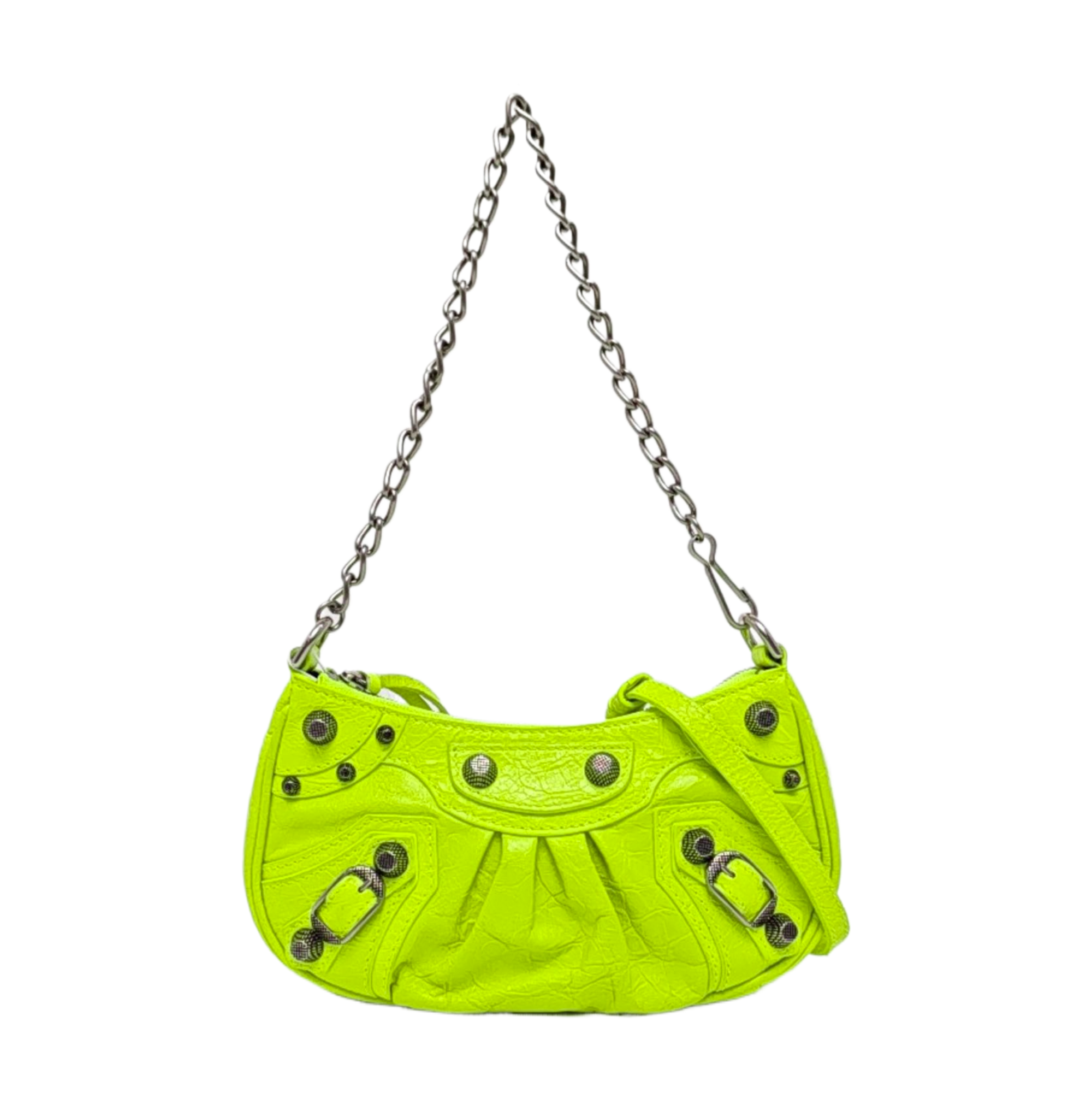 Le Cagole Mini Calfskin Green