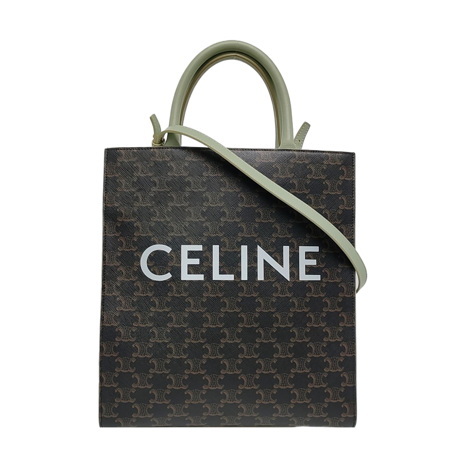 CABAS CELINE Small Coated Canvas Black
