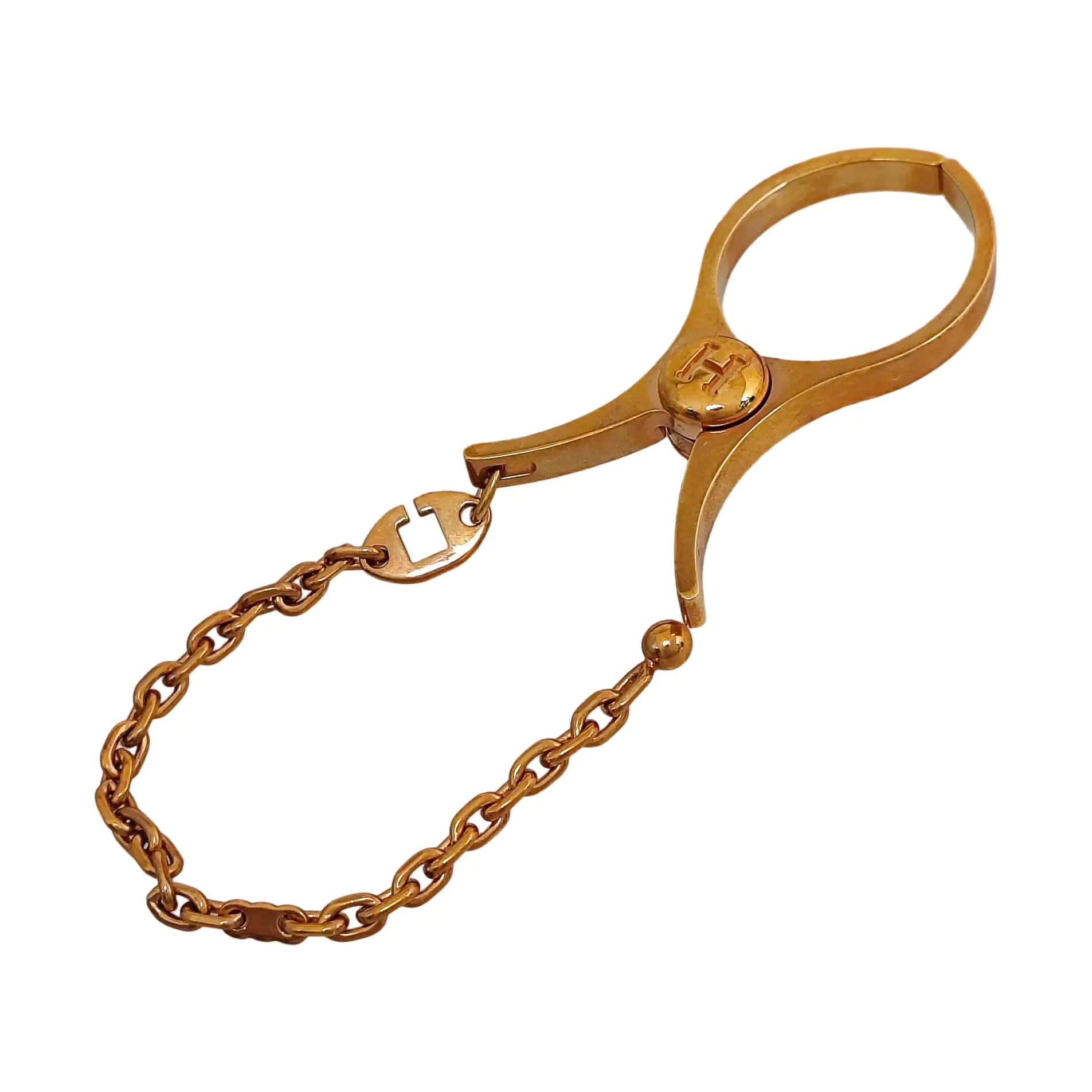 Metal Bag Charm Rose Gold