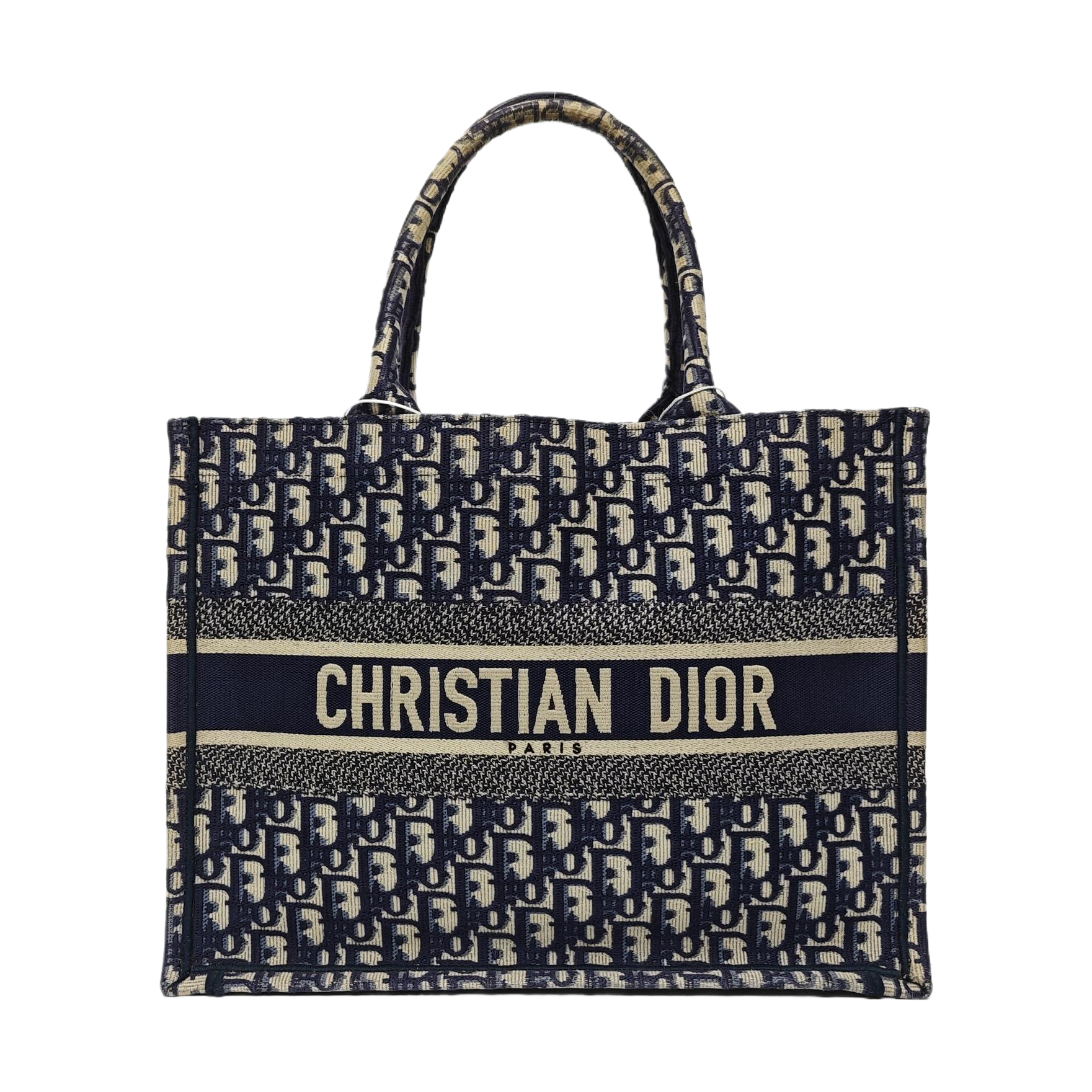 Book Tote Medium Oblique Canvas Blue