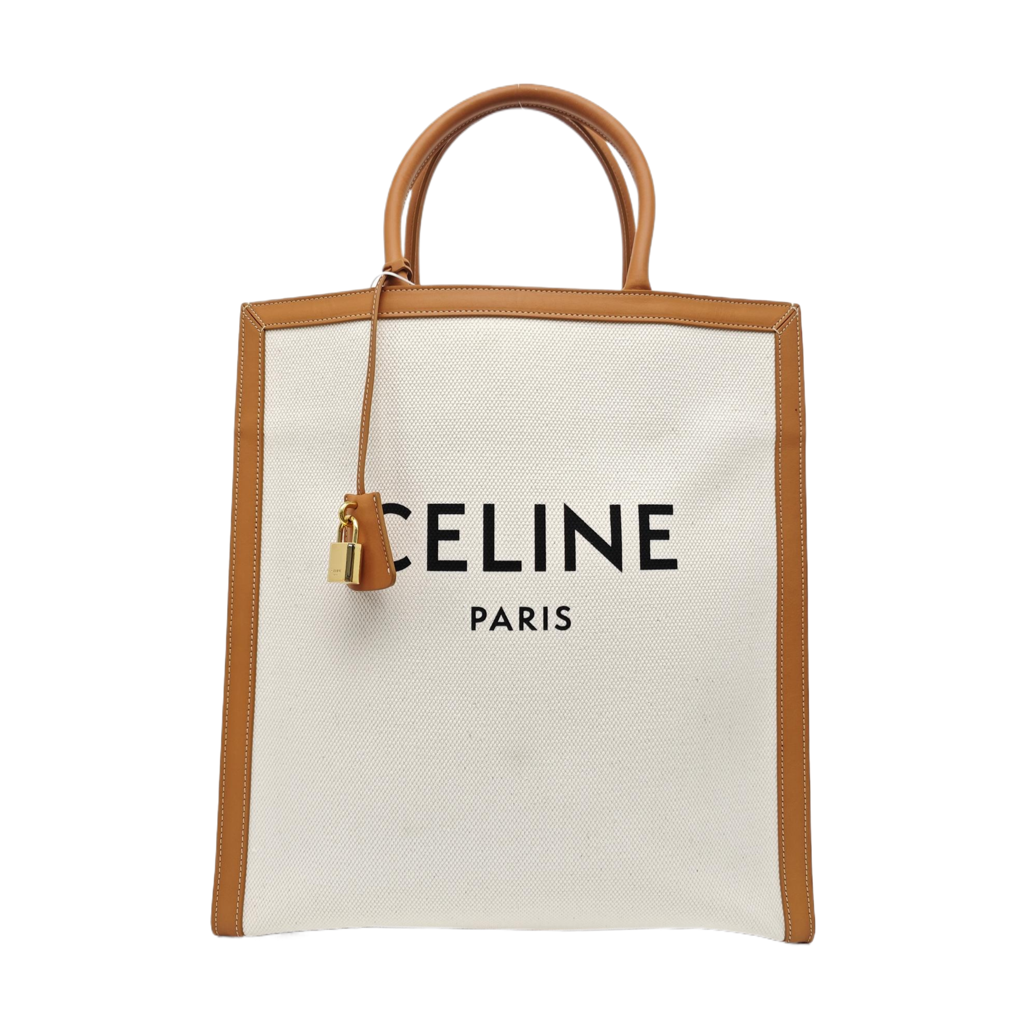 CABAS CELINE Medium Fabric White
