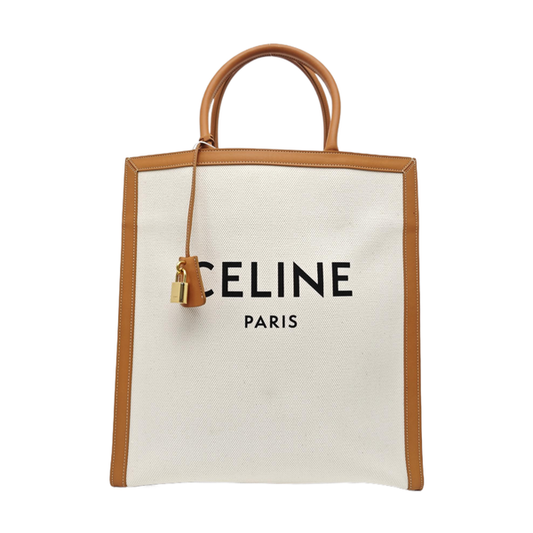 CABAS CELINE Medium Fabric White