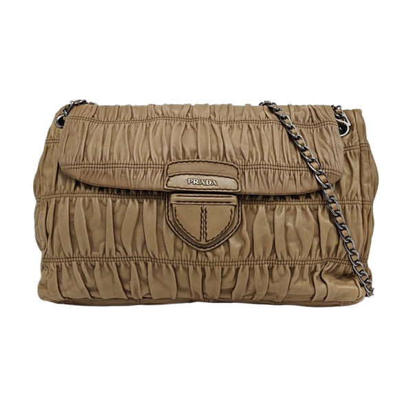 Gaufre Quilted Lambskin Beige