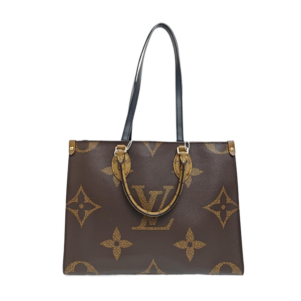 ONTHEGO MM Monogram Coated Canvas Brown