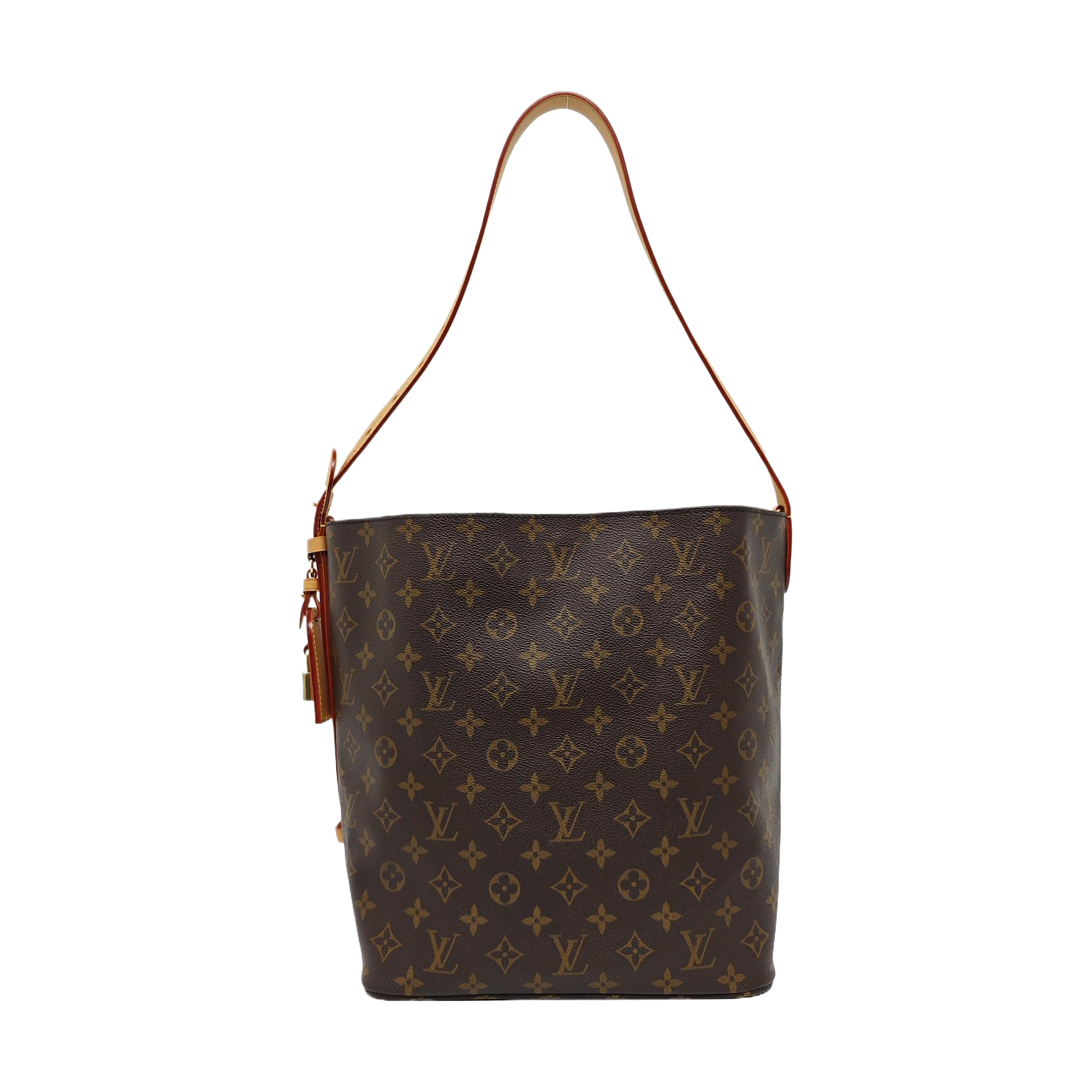 ALL IN GM Monogram Coated Canvas Brown