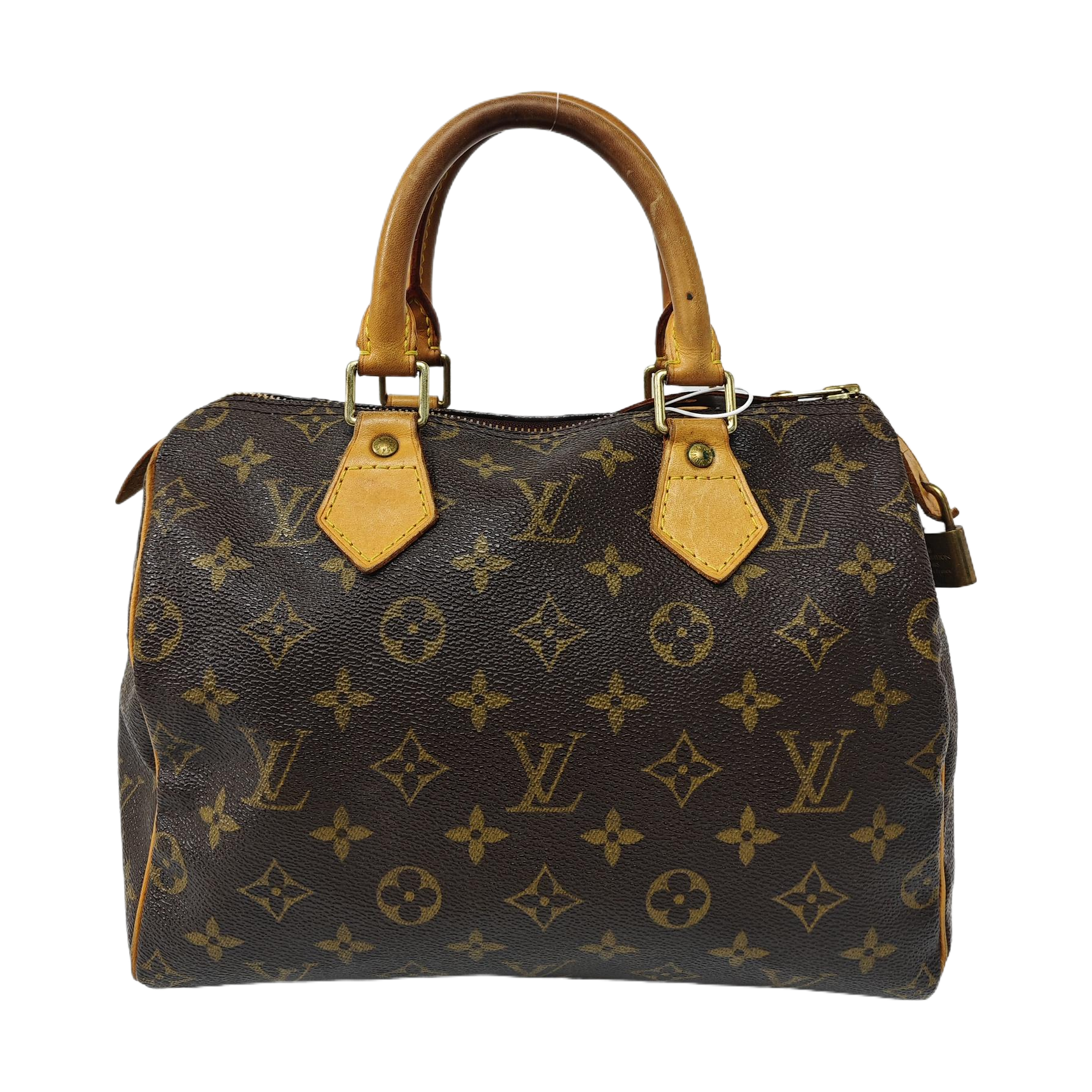 SPEEDY 25 Monogram Coated Canvas Brown