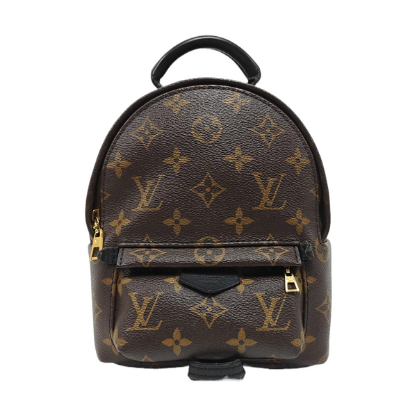 PALM SPRINGS Mini Monogram Coated Canvas Brown