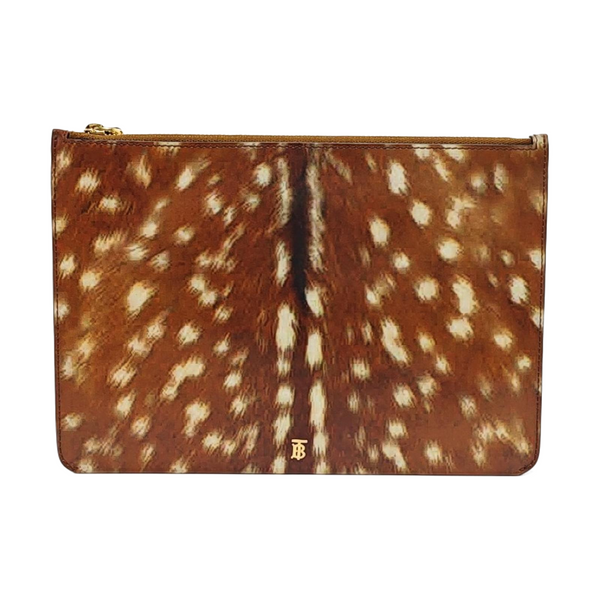 Calfskin Top Handle Bag Brown