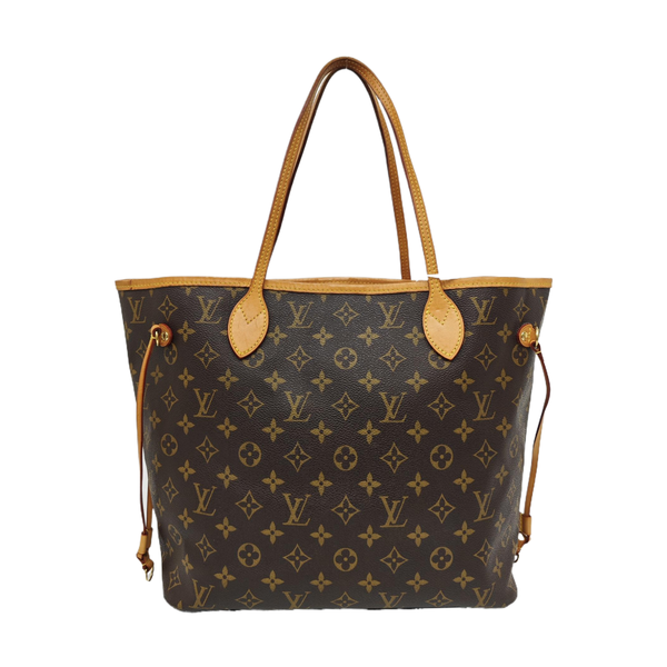 NEVERFULL MM Monogram Coated Canvas Brown