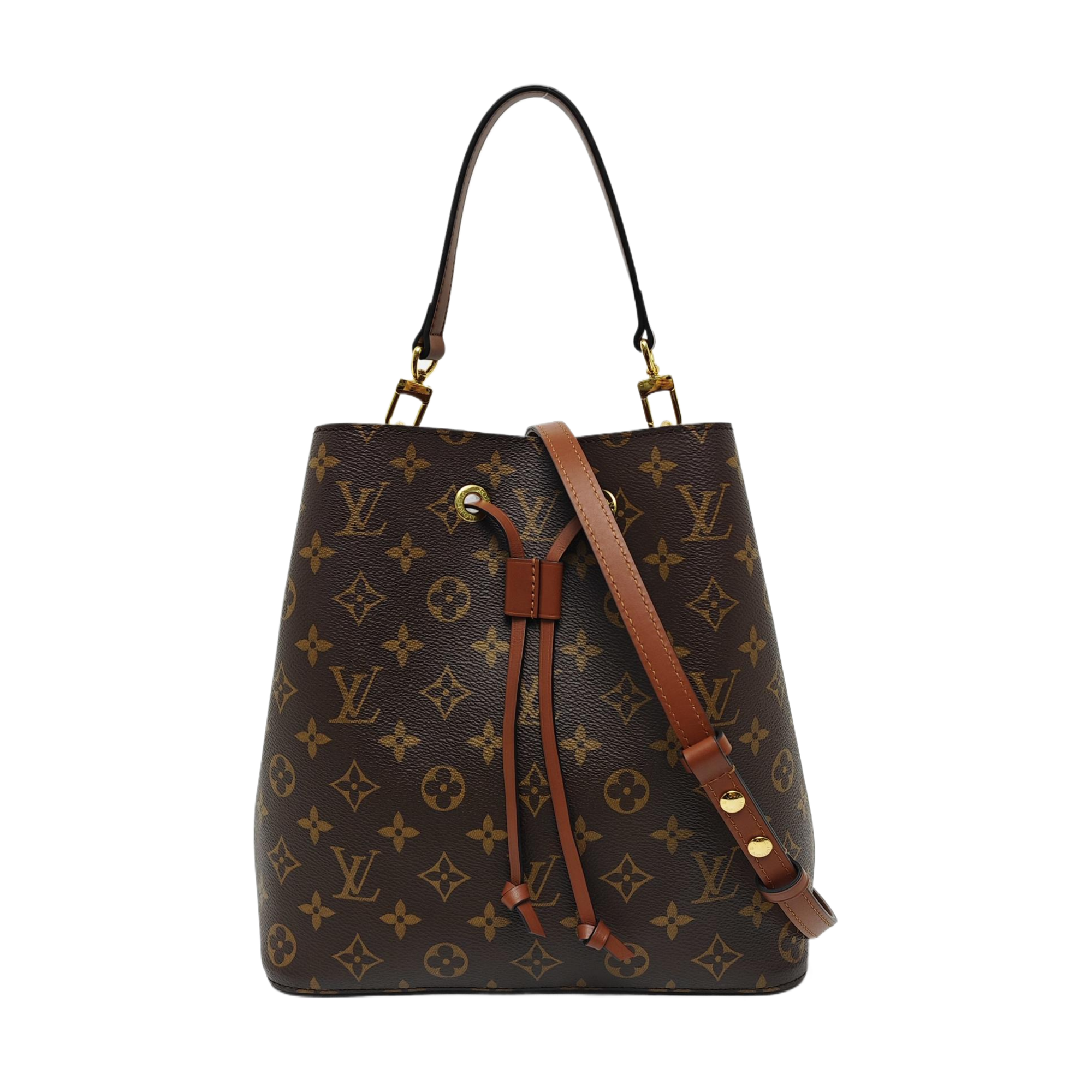 NÉONOÉ MM Monogram Coated Canvas Brown