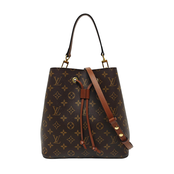 NÉONOÉ MM Monogram Coated Canvas Brown
