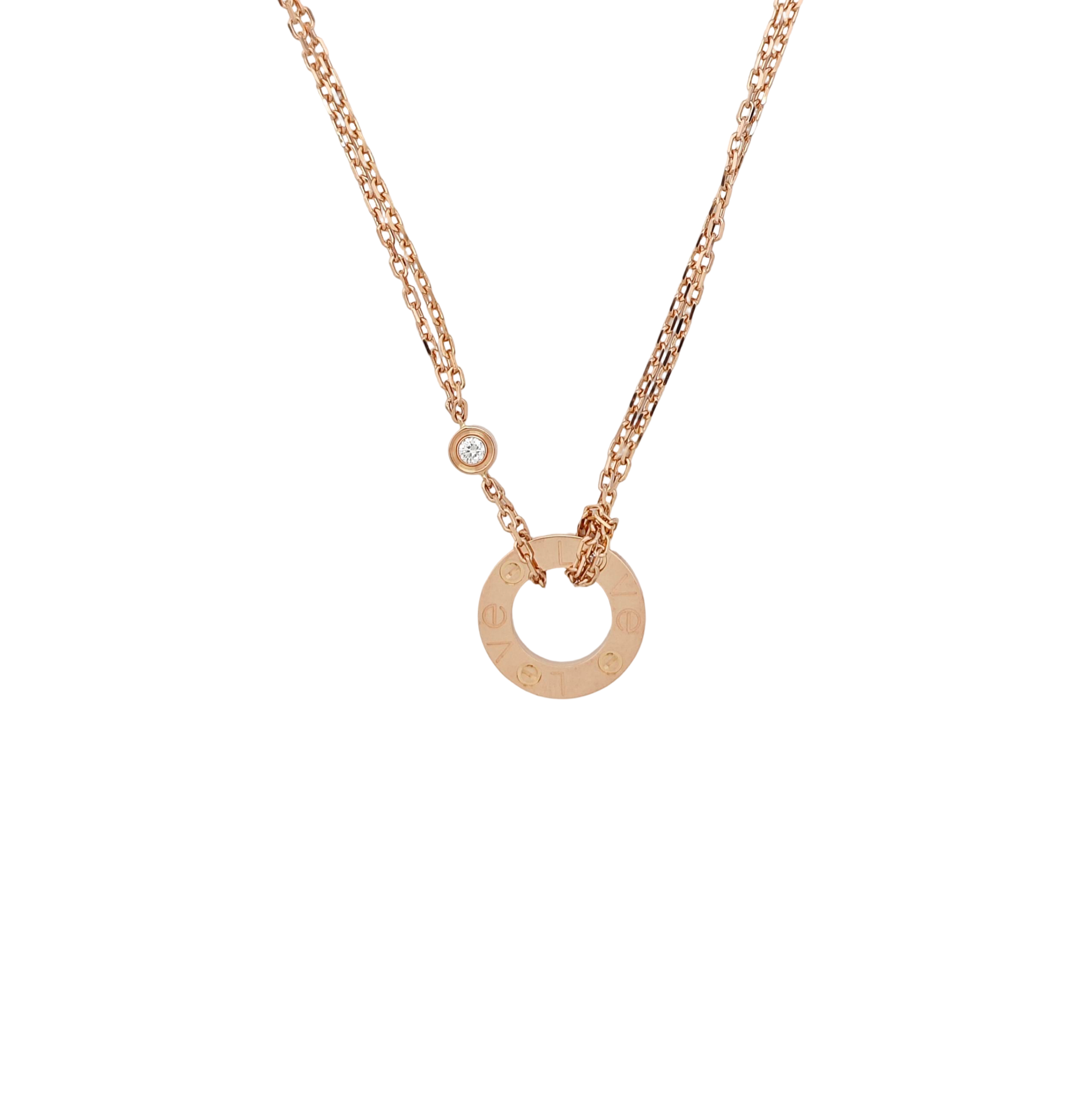 LOVE 18k Rose Gold Necklace
