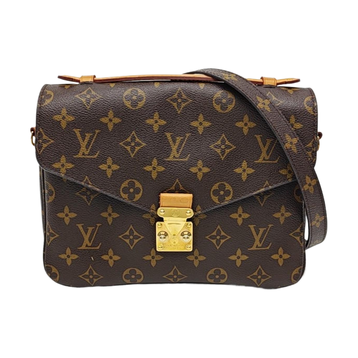 MÉTIS MM Monogram Coated Canvas Brown