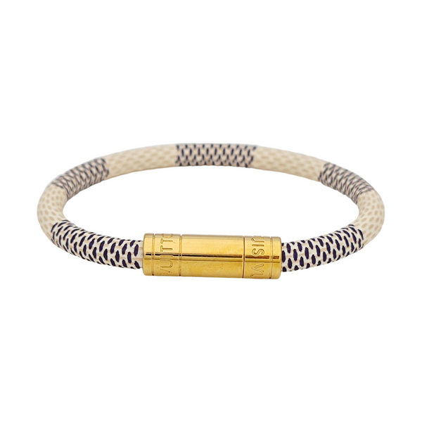 KEEP IT Coated Canvas White Bangle