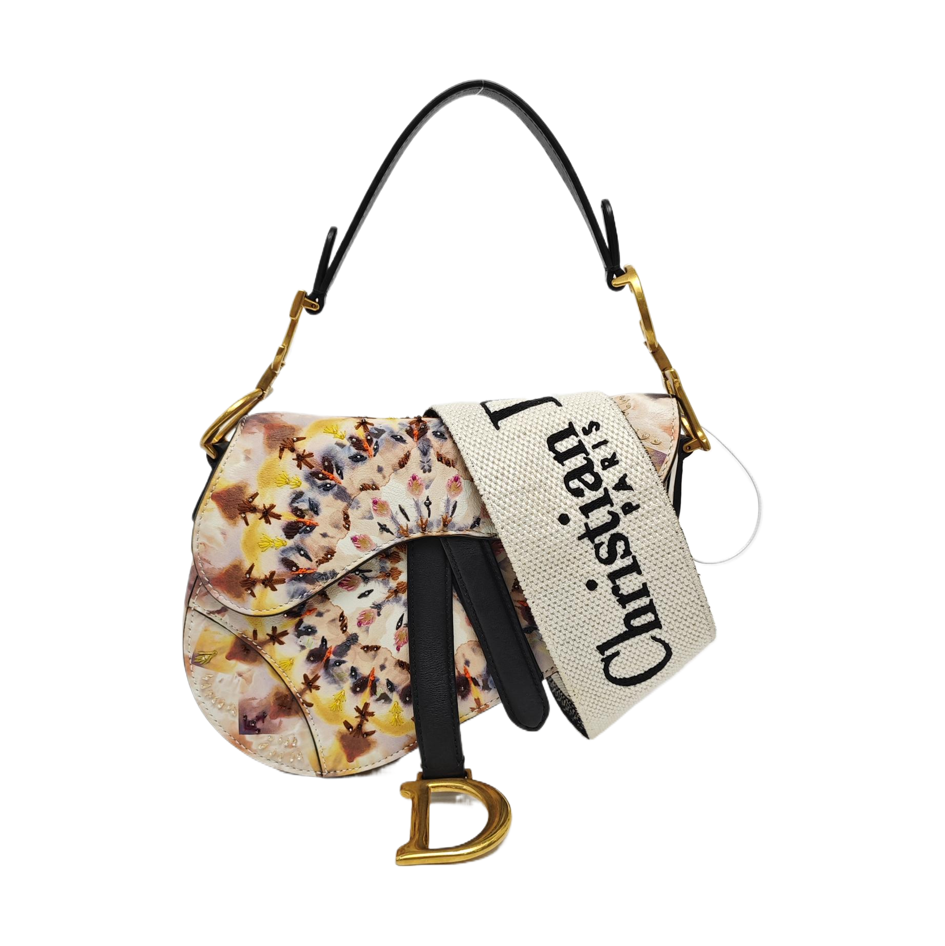 Saddle Mini Calfskin Multicolor