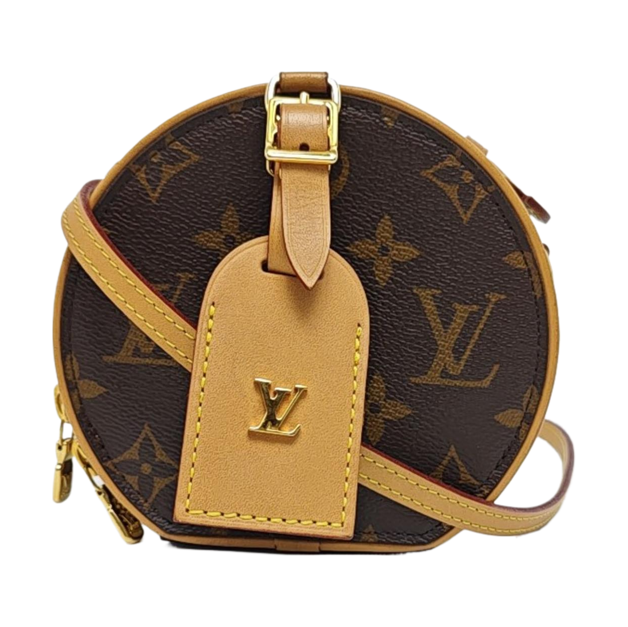 BOITE CHAPEAU Mini Monogram Coated Canvas Brown