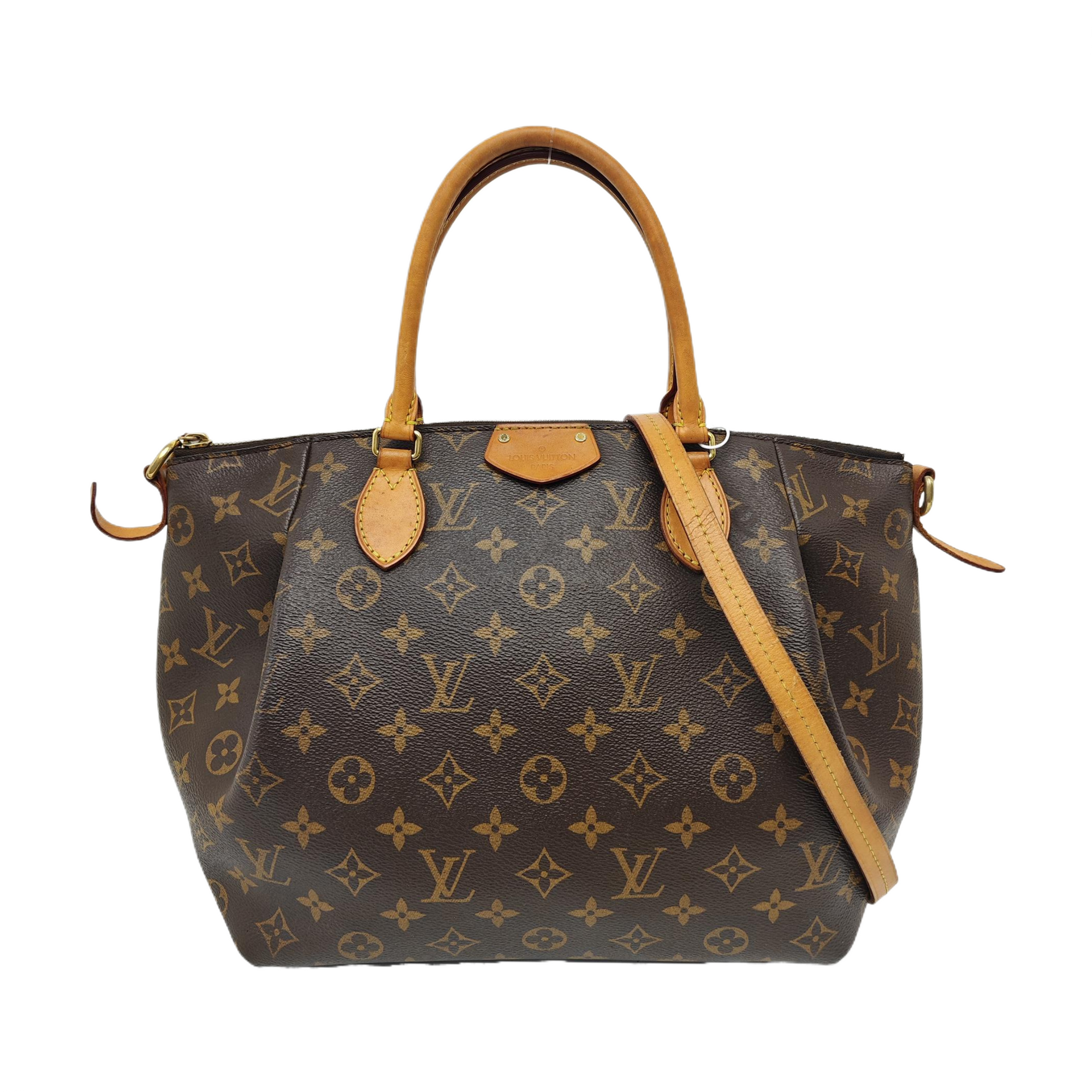 TURENNE MM Monogram Coated Canvas Brown