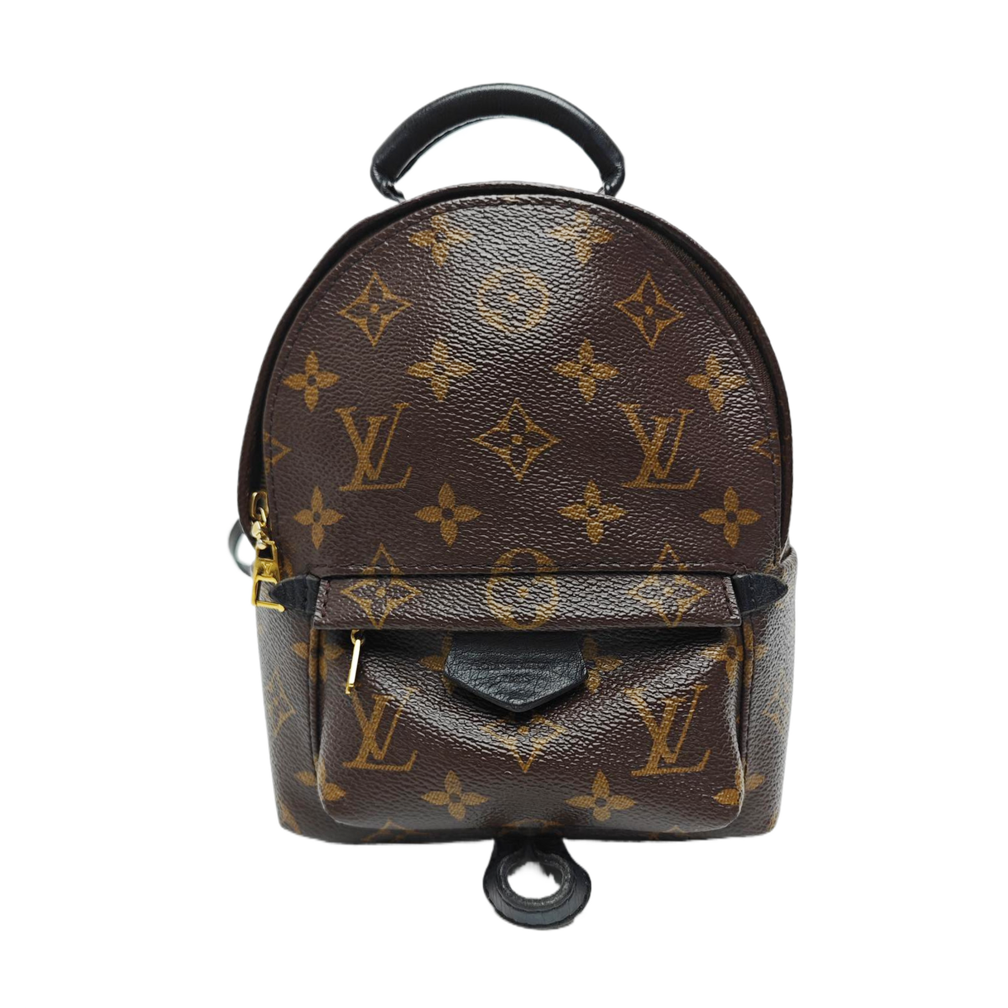 PALM SPRINGS Mini Monogram Coated Canvas Brown