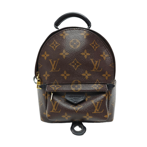 PALM SPRINGS Mini Monogram Coated Canvas Brown