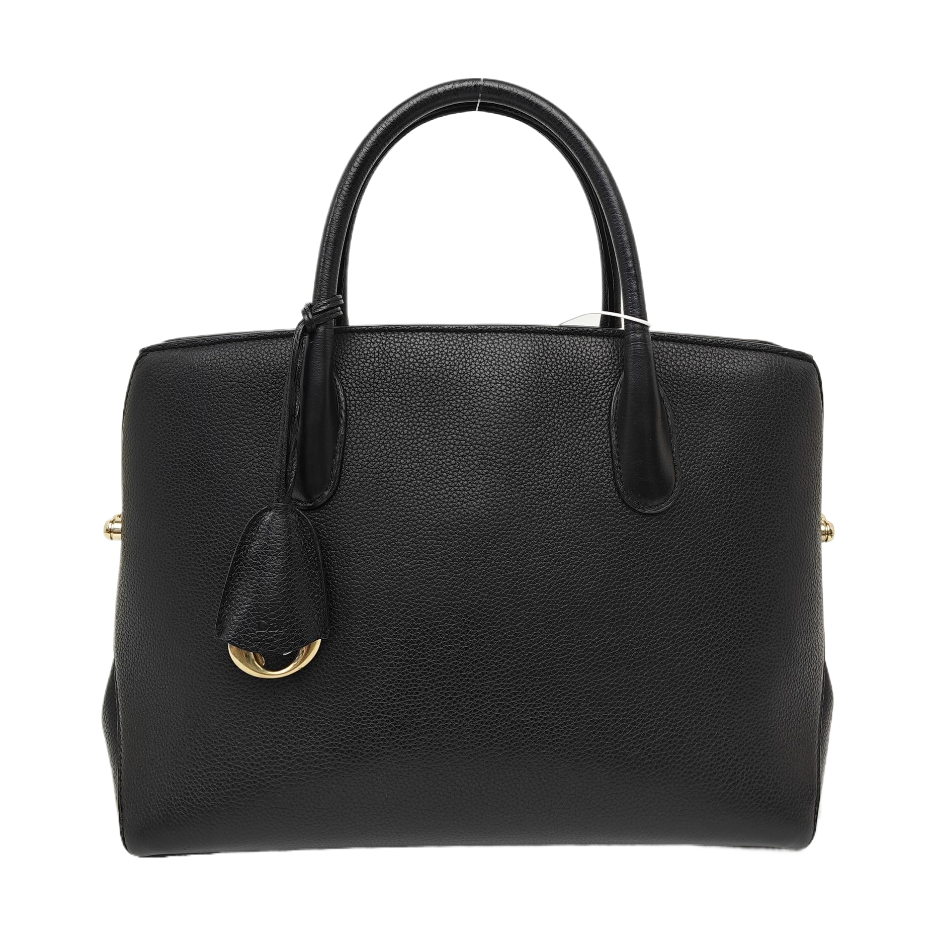 Calfskin Top Handle Bag Black