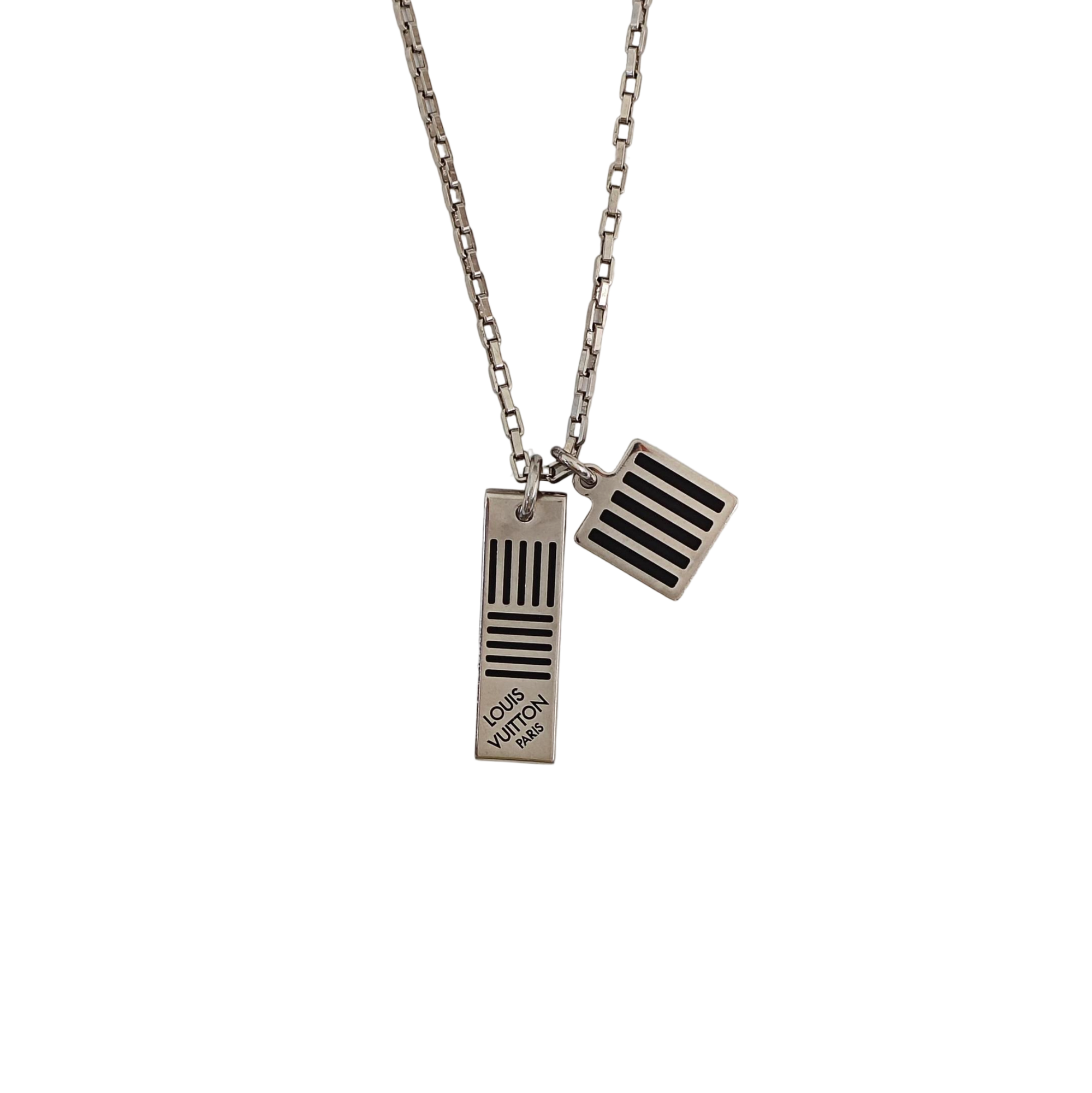 DAMIER Brass Silver Necklace