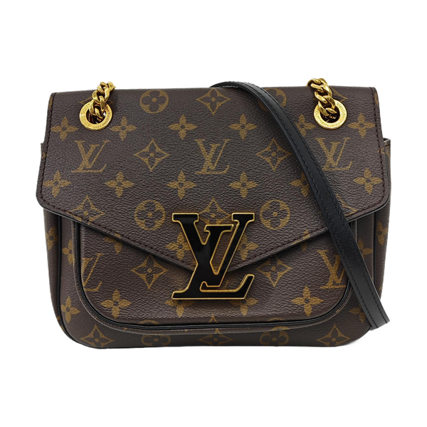 PASSY Monogram Coated Canvas Brown