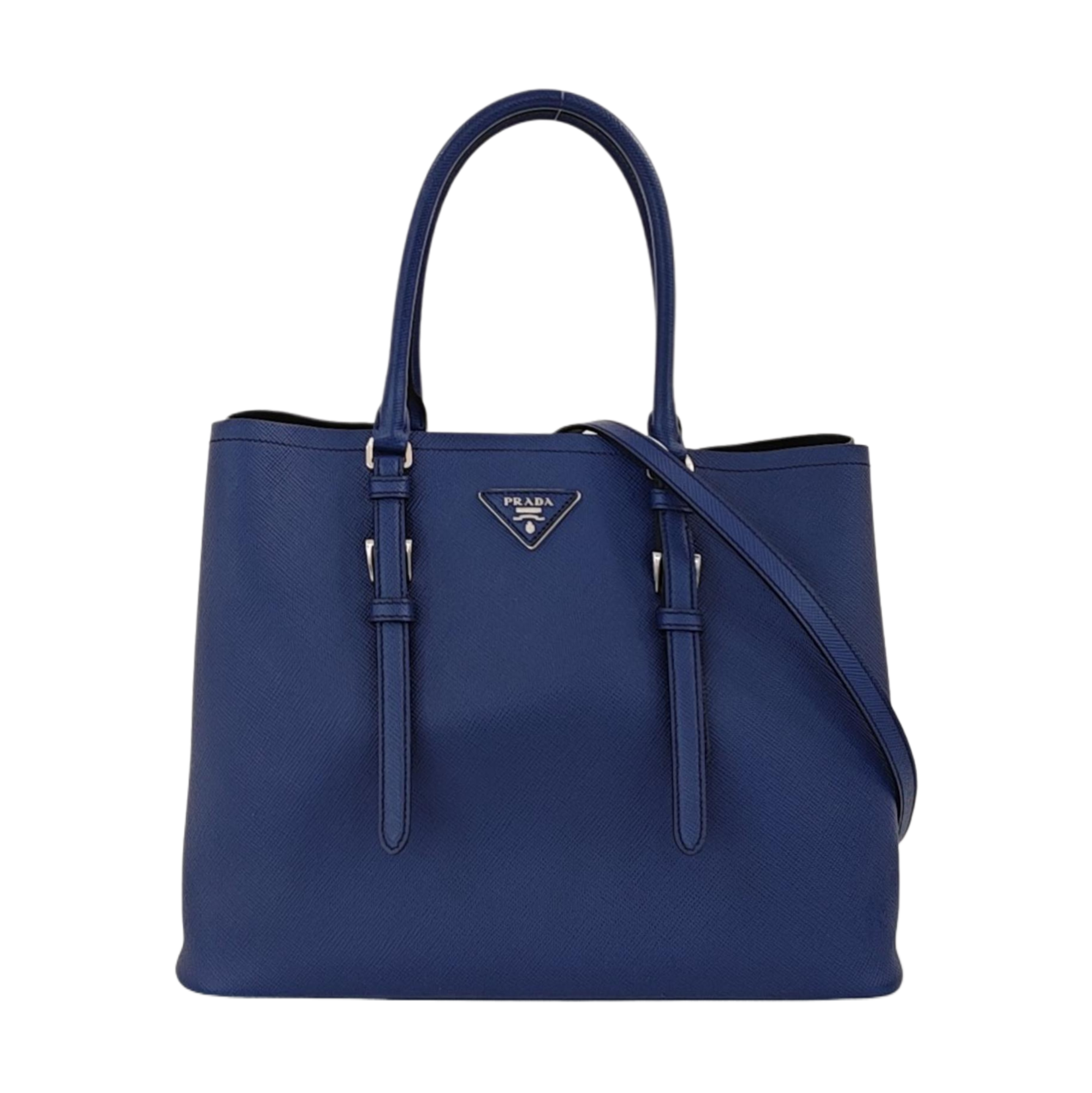 Double Saffiano Calfskin Blue