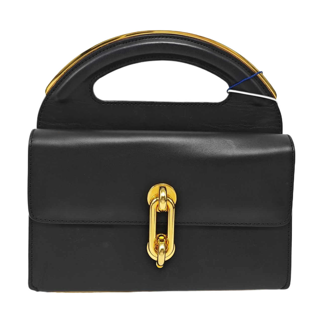 Padlock Work Calfskin Black