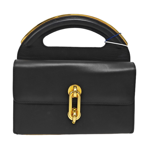 Padlock Work Calfskin Black