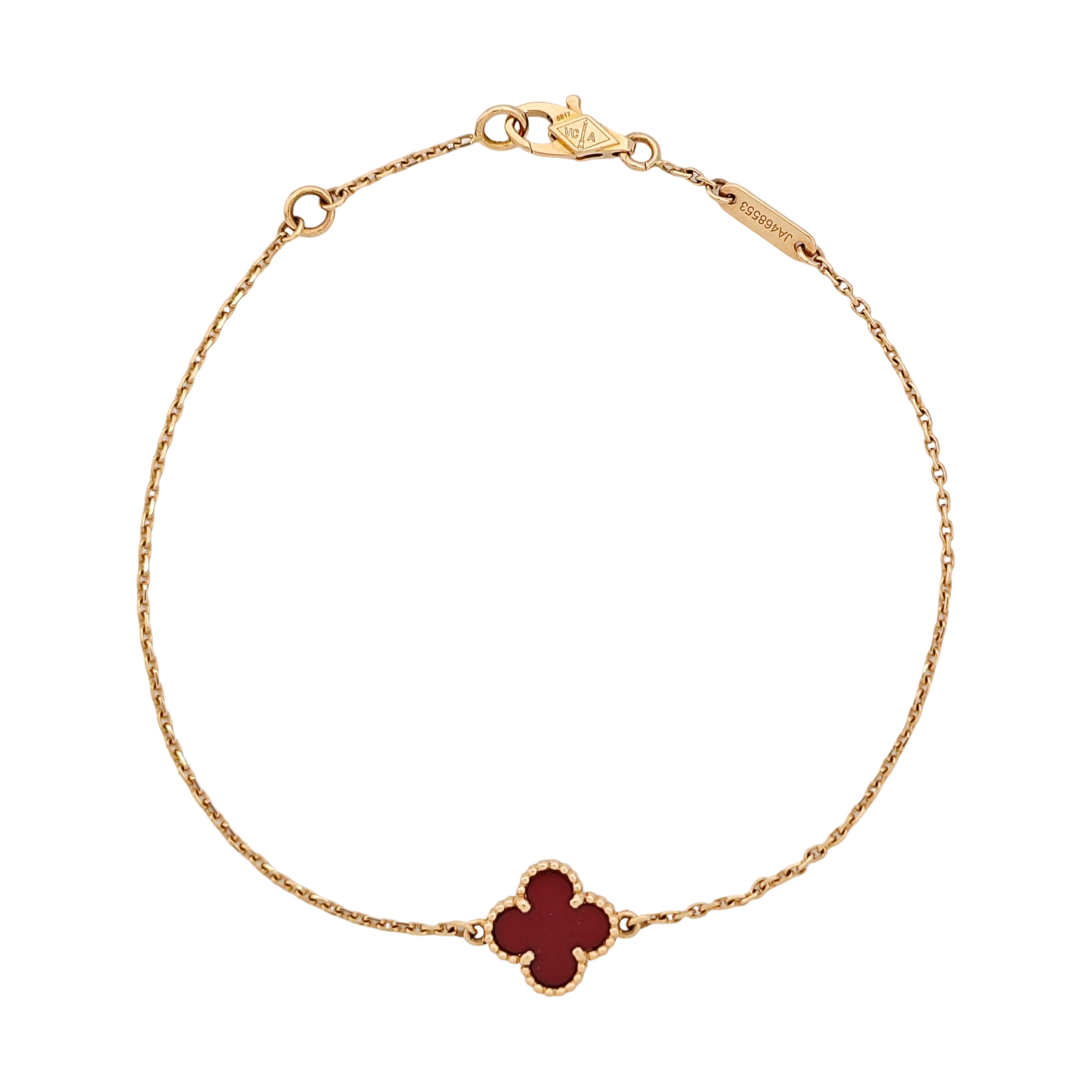 Sweet Alhambra 18k Rose Gold Bracelet