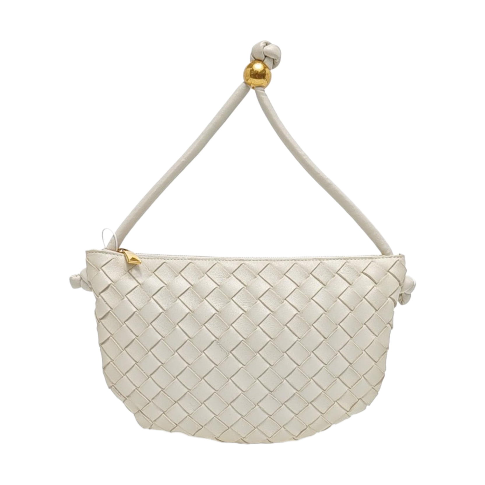 Lambskin Top Handle Bag White
