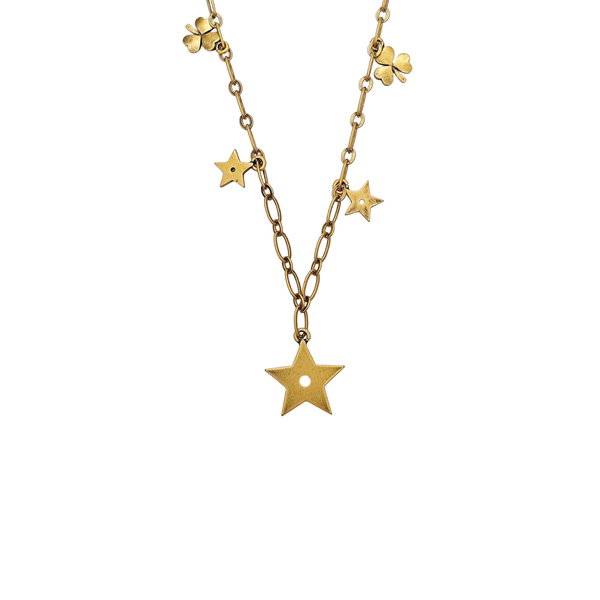 Perles De Désir Metal Gold Necklace