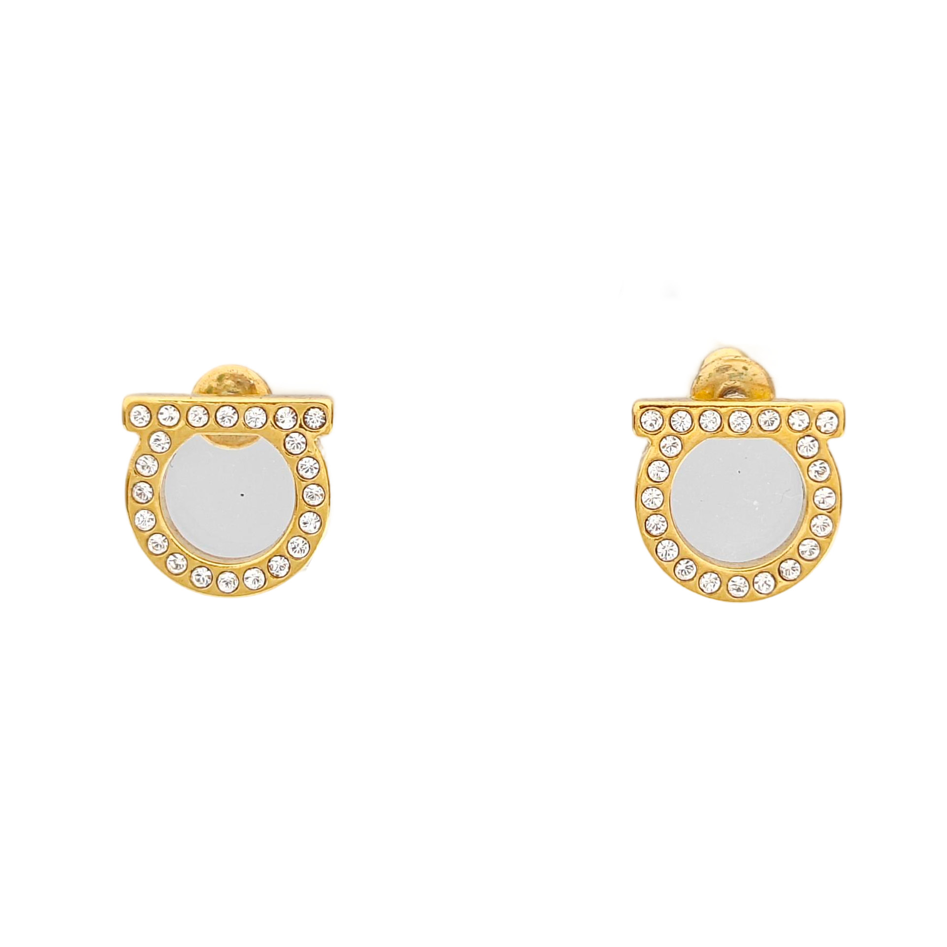 Metal Gold Stud Earrings