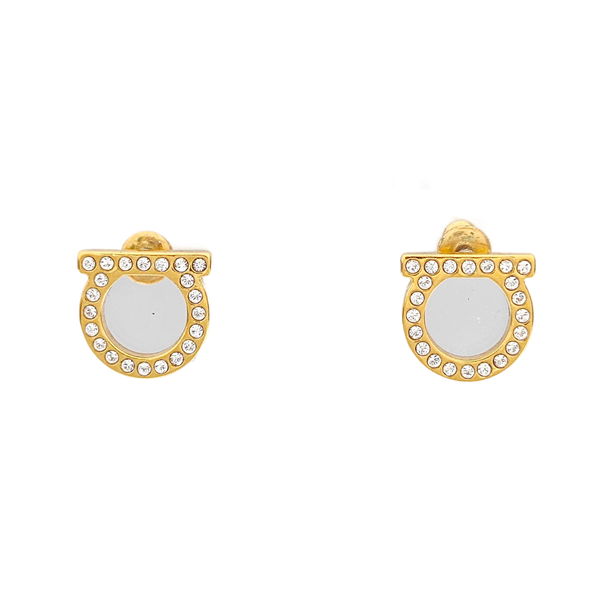 Metal Gold Stud Earrings
