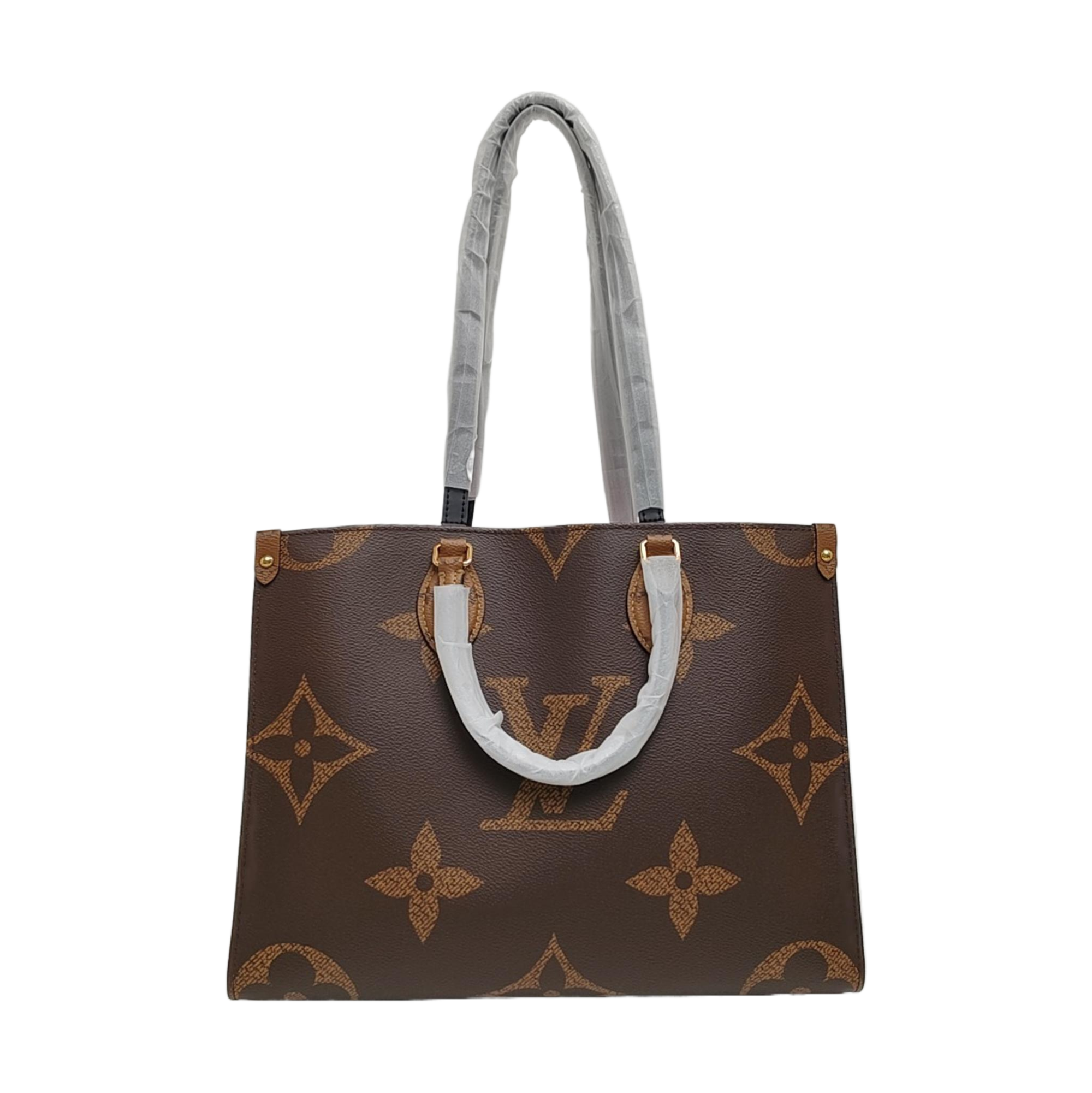 ONTHEGO MM Monogram Coated Canvas Brown