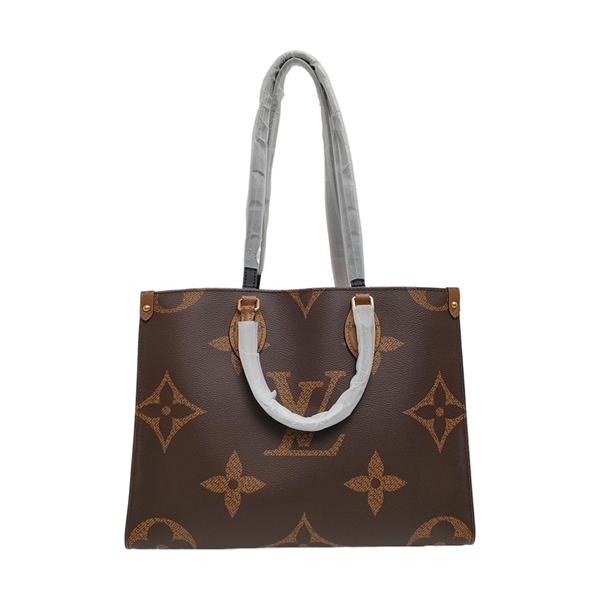 ONTHEGO MM Monogram Coated Canvas Brown