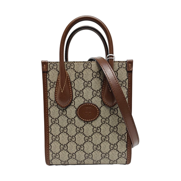 Retro Mini Monogram Coated Canvas Beige