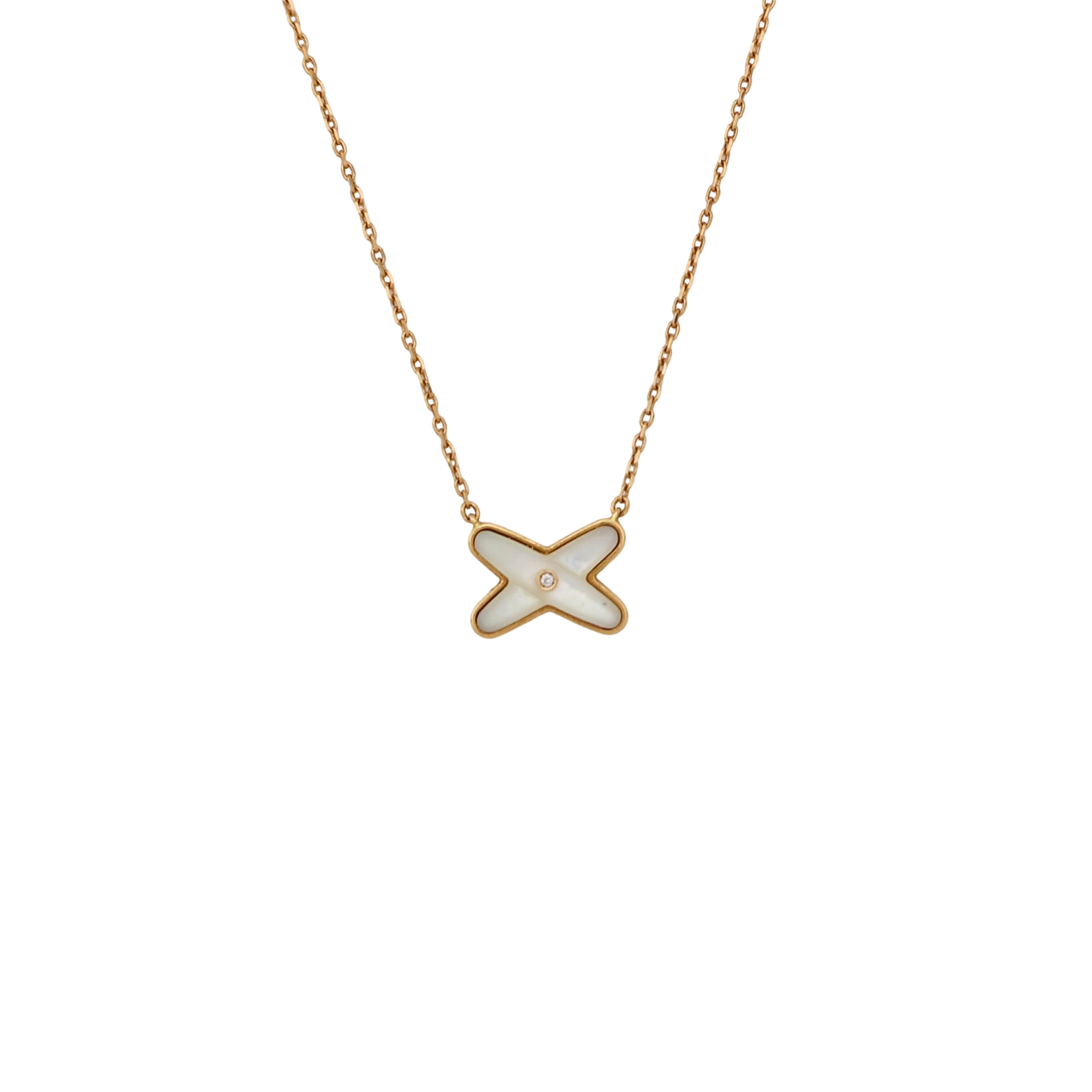 Jeux De Liens 18k Rose Gold Necklace