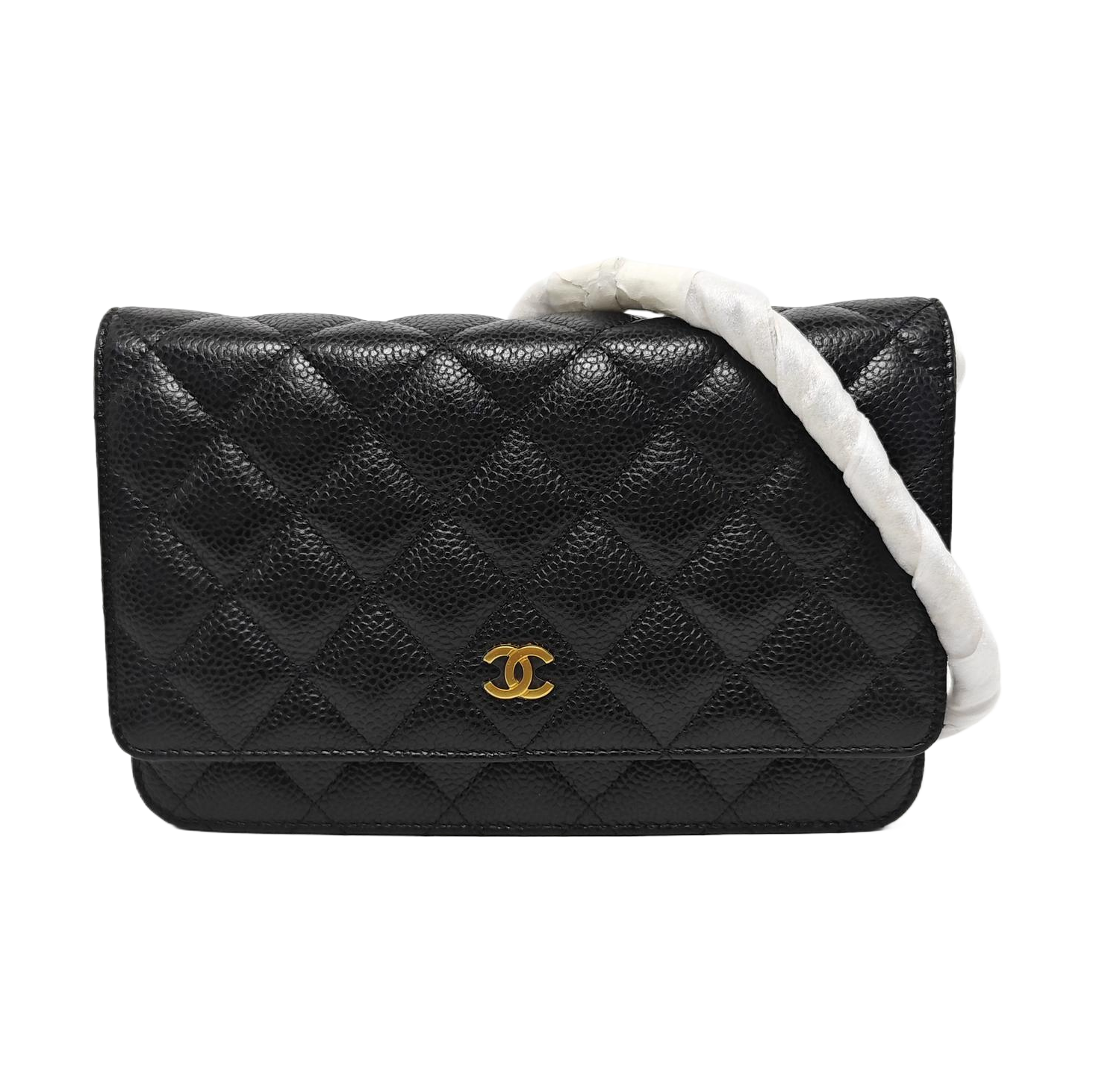 WOC Quilted Grained Calfskin Black