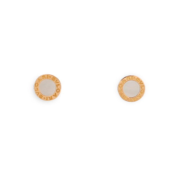 BVLGARI BVLGARI 18k Rose Gold Stud Earrings