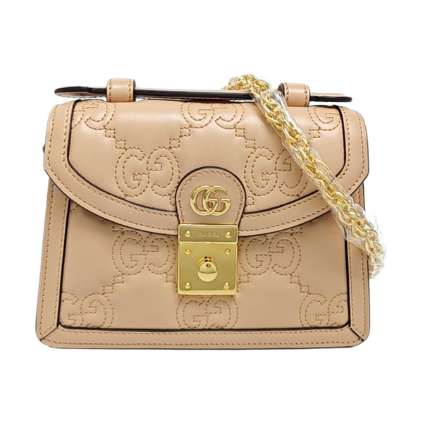 GG Matelassé Quilted Calfskin Pink