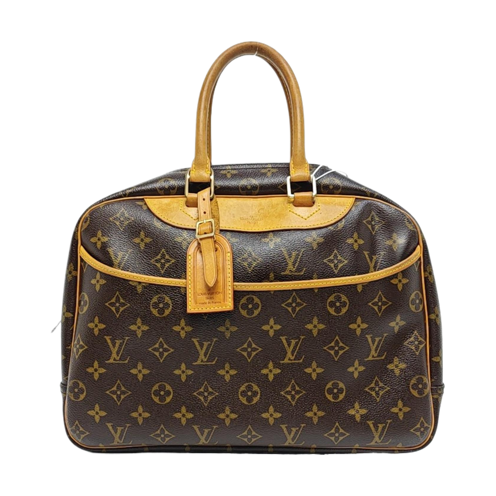 DEAUVILLE MM Monogram Coated Canvas Brown