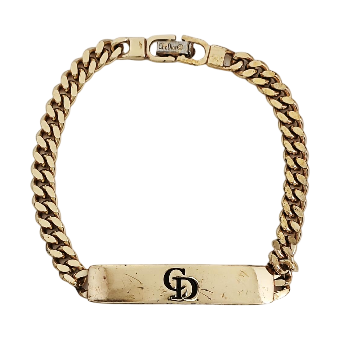 Petit CD Metal Gold Bracelet