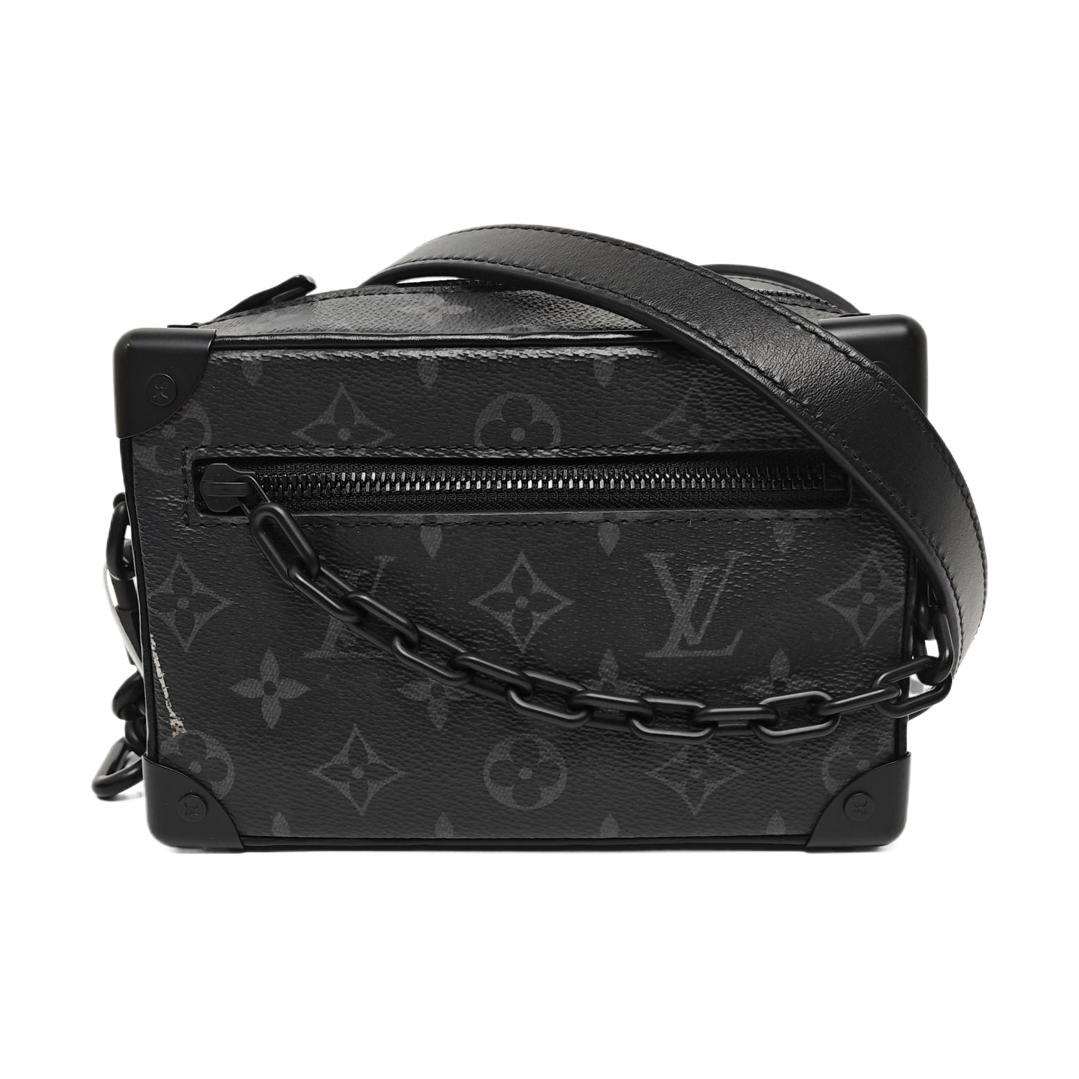 SOFT TRUNK Mini Monogram Coated Canvas Black