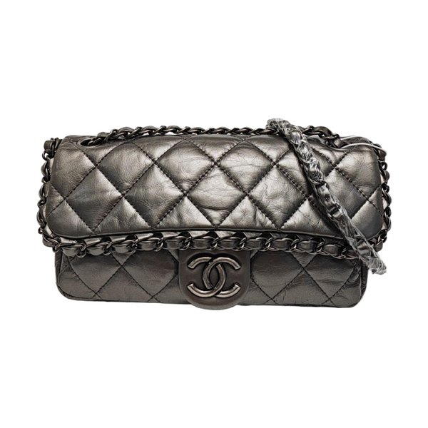Quilted Calfskin Silver