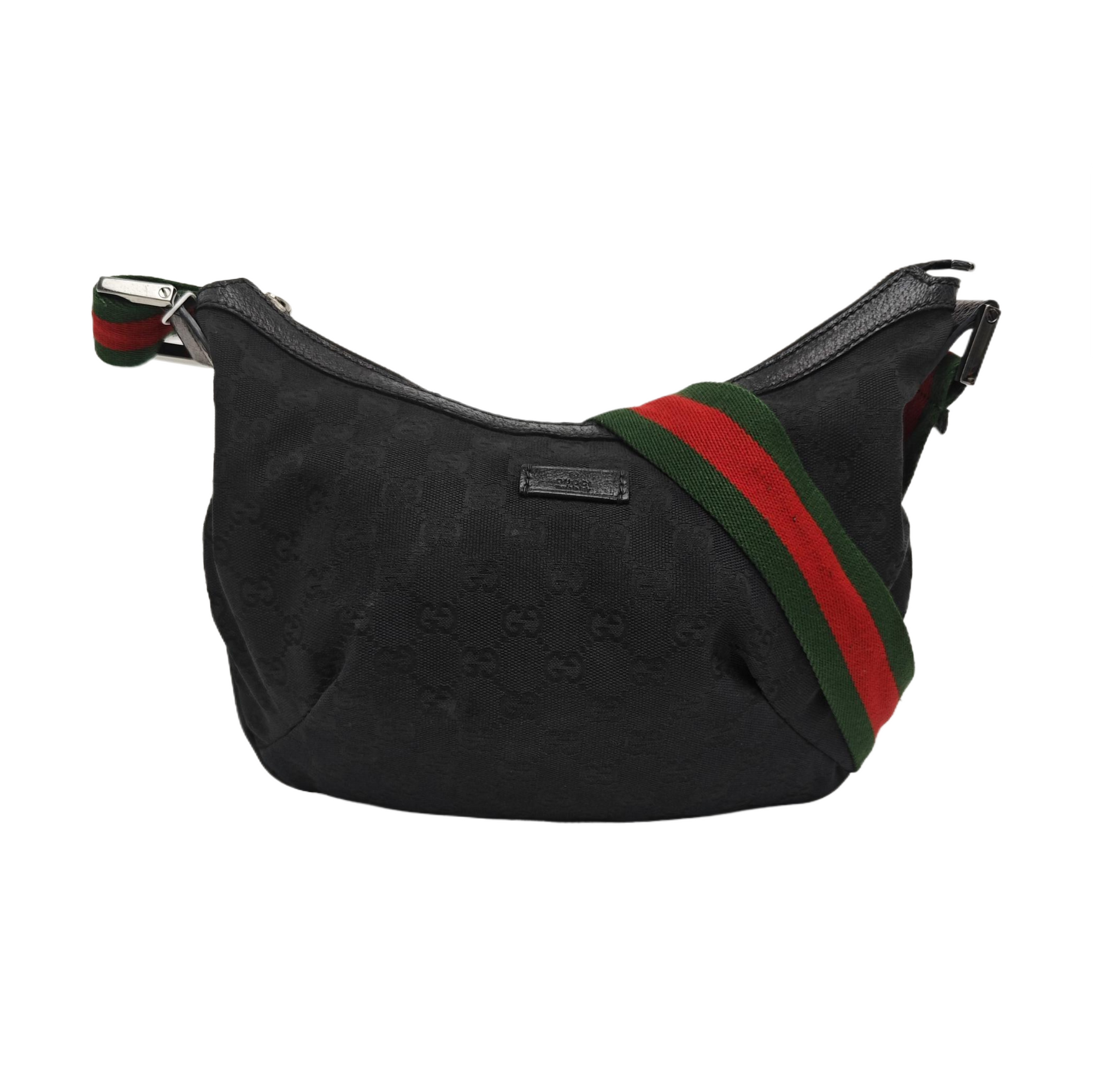Monogram Canvas Shoulder Bag Black
