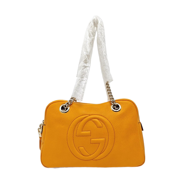 Soho Small Quilted Calfskin Orange