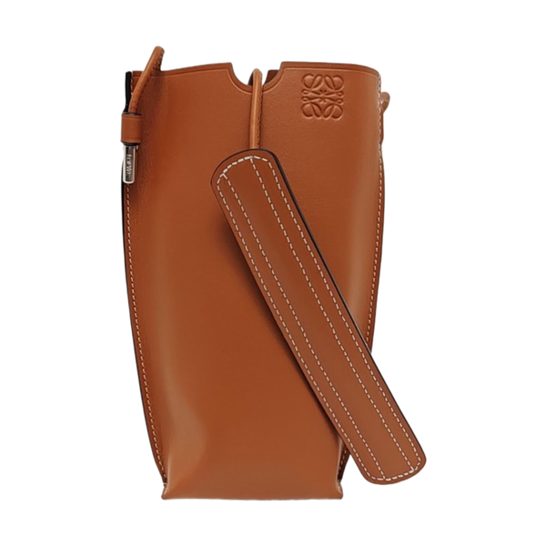Calfskin Crossbody Bag Brown