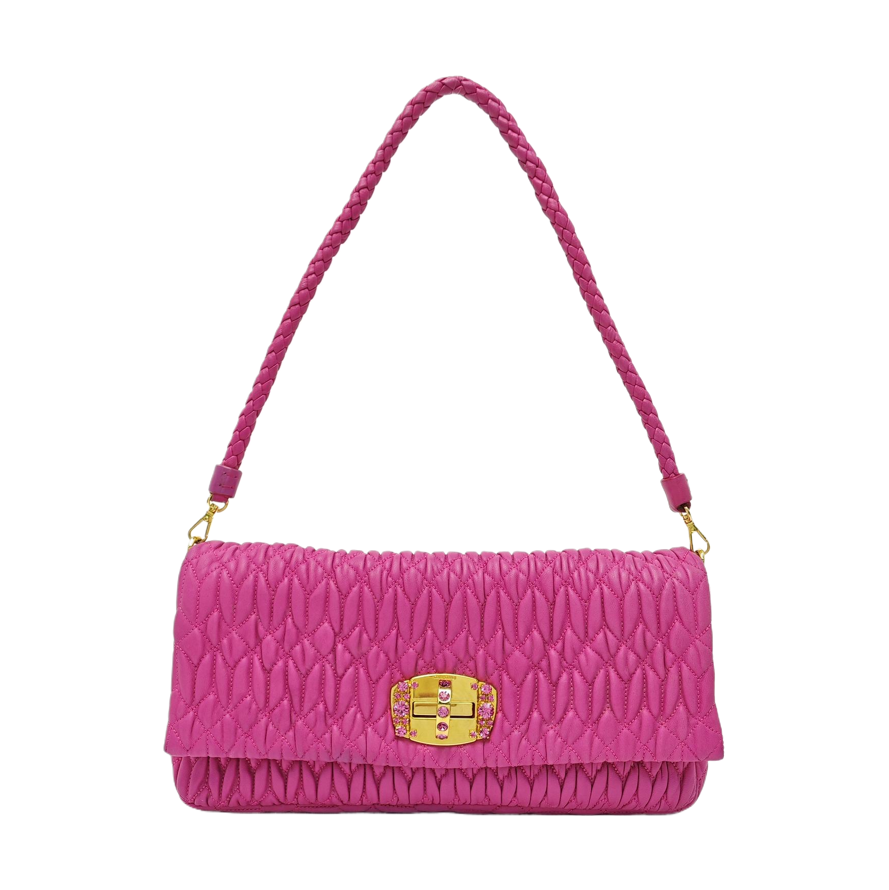 Crystal Quilted Lambskin Red